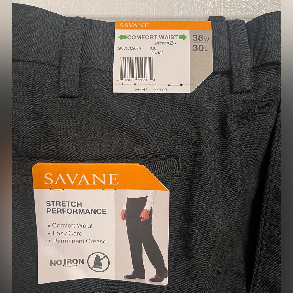 Mens Savane Dress Pants size 38/30